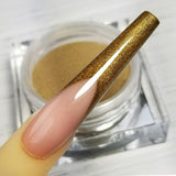 COLOURED ACRYLIC POWDER - GOLDS & BROWNS