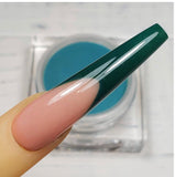 COLOURED ACRYLIC POWDER - BLUES & GREENS