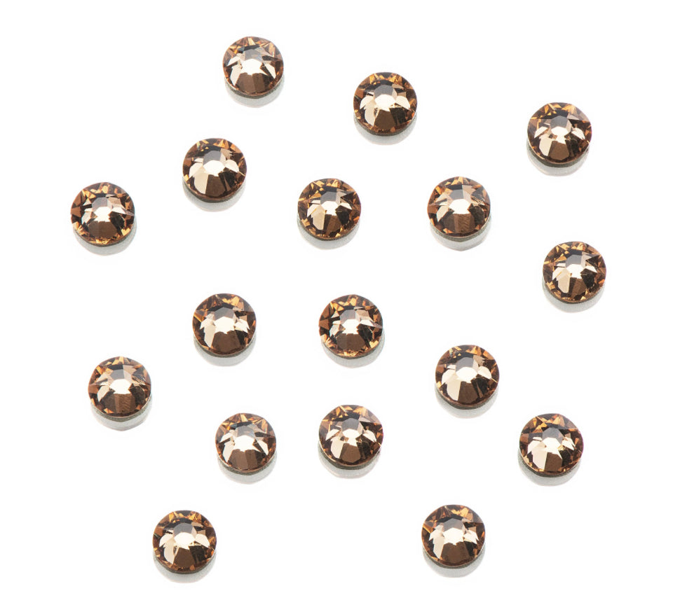 CLEAR AS MUD GENUINE CRYSTAL RHINESTONES- ROUND FLATBACK COLOURS