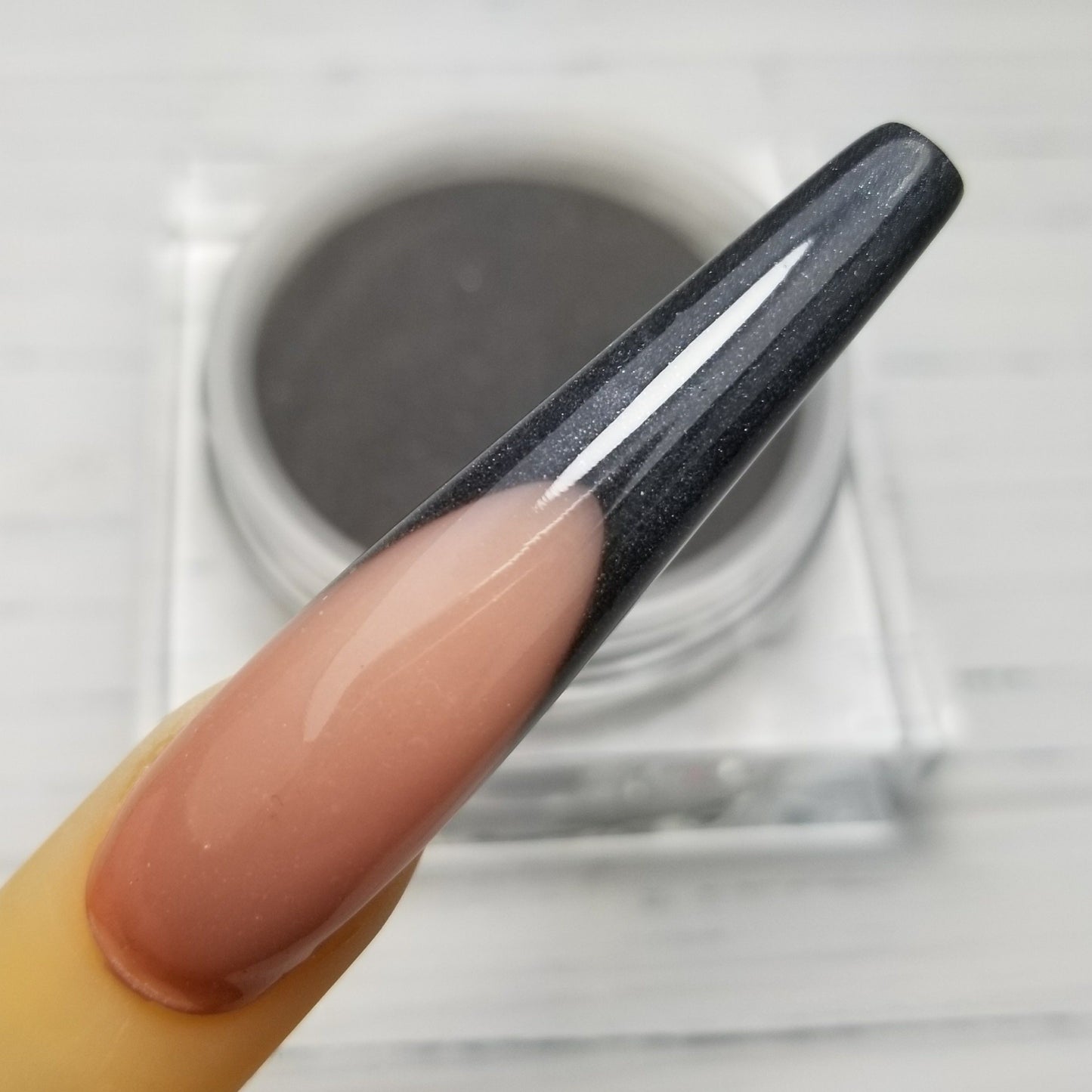 COLOURED ACRYLIC POWDER - SILVERS & BLACKS
