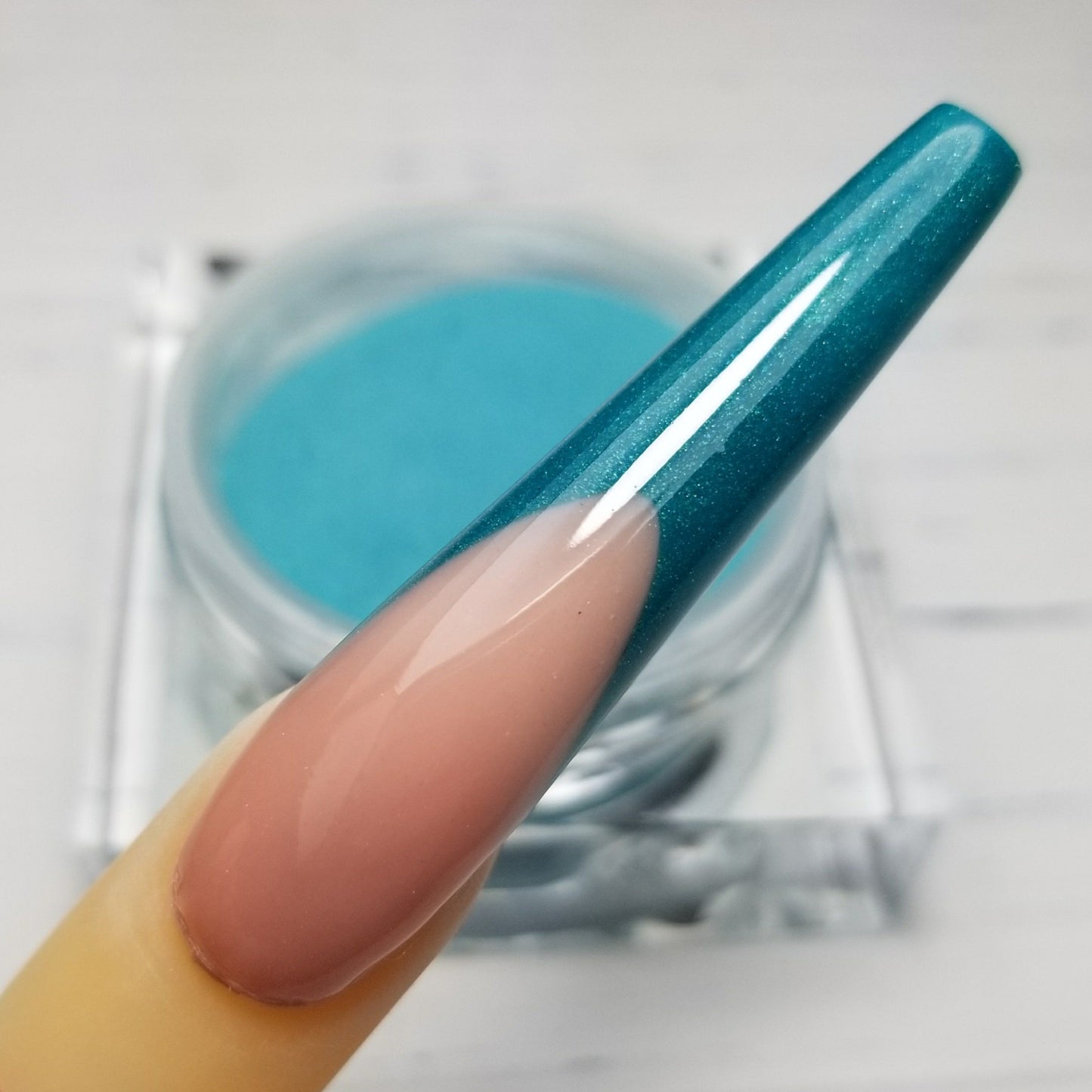 COLOURED ACRYLIC POWDER - BLUES & GREENS