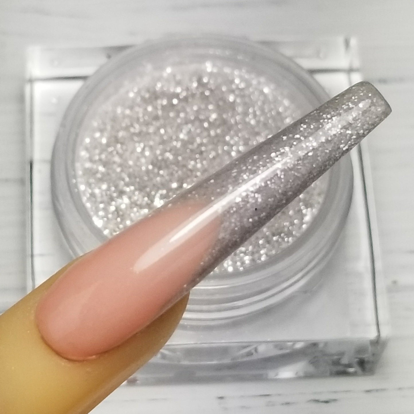 COLOURED ACRYLIC POWDER - SILVERS & BLACKS