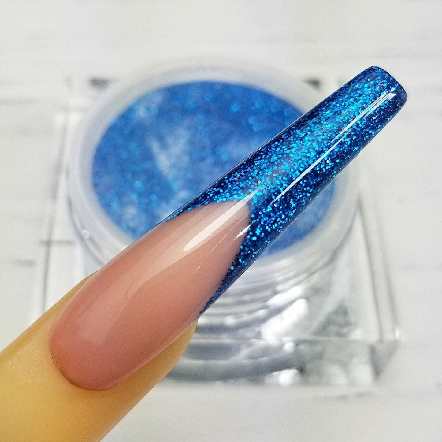 COLOURED ACRYLIC POWDER - BLUES & GREENS