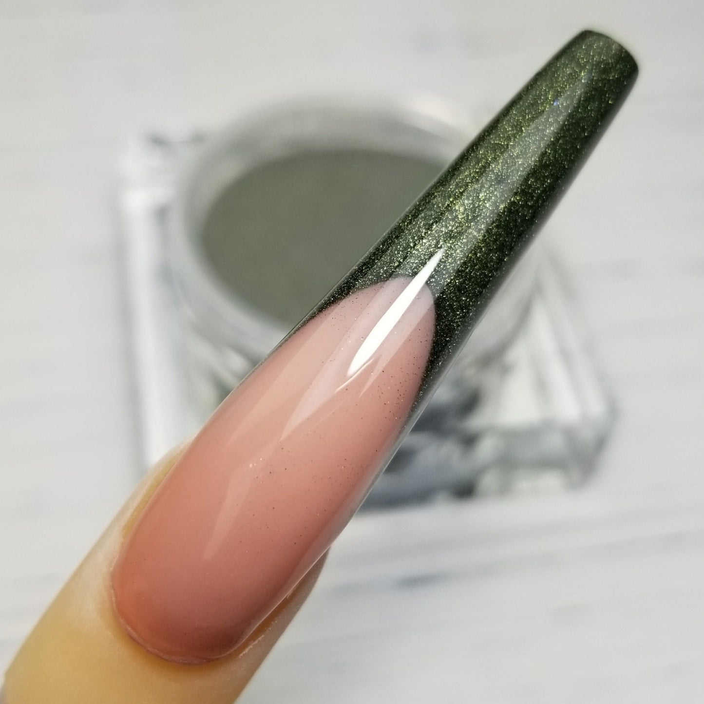 COLOURED ACRYLIC POWDER - BLUES & GREENS