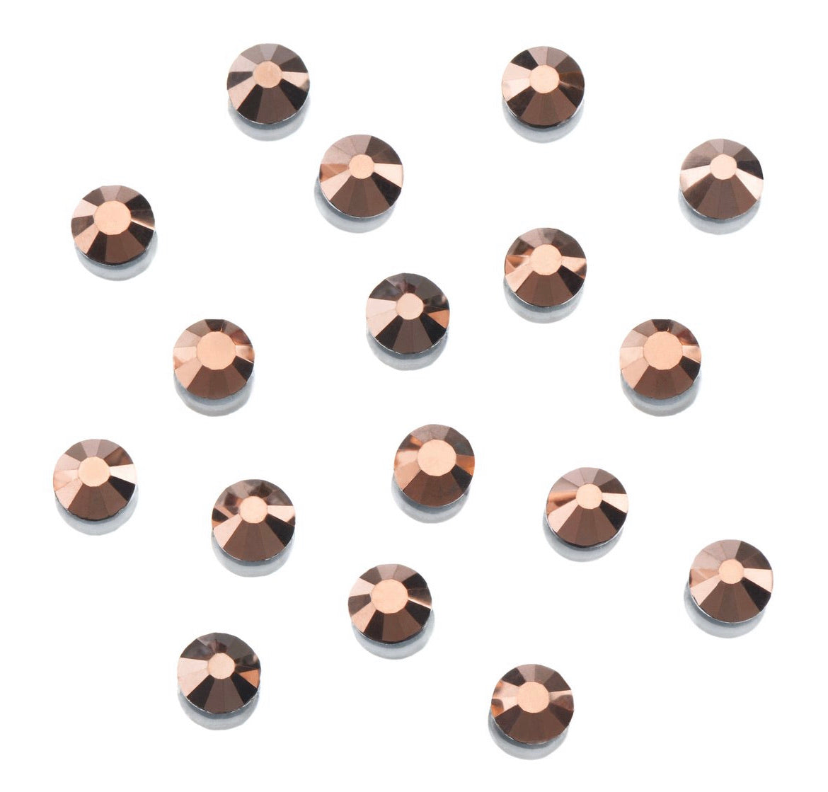 CLEAR AS MUD GENUINE CRYSTAL RHINESTONES- ROUND FLATBACK COLOURS