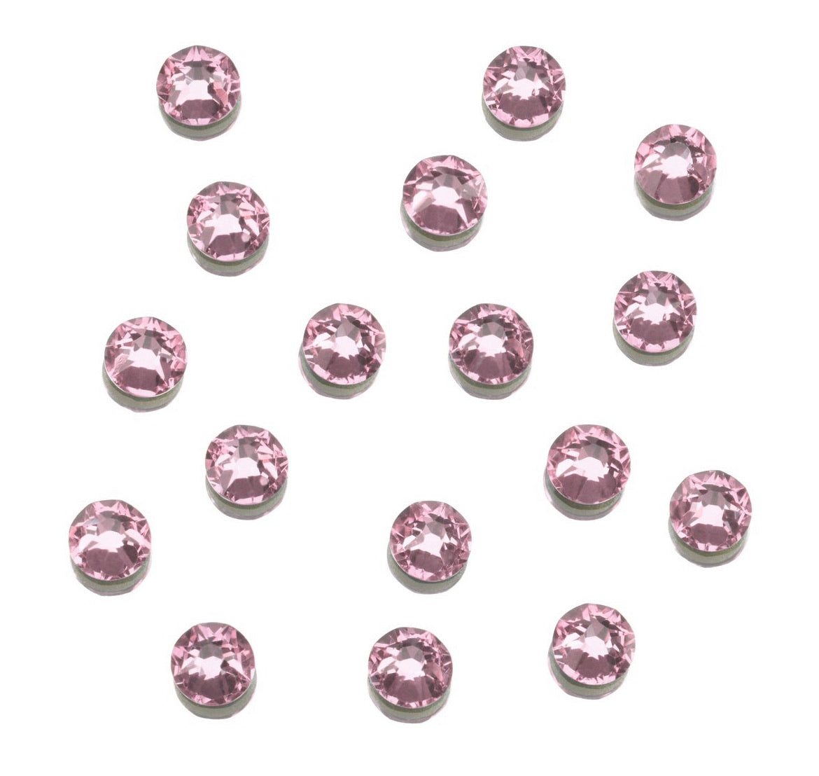 CLEAR AS MUD GENUINE CRYSTAL RHINESTONES- ROUND FLATBACK COLOURS