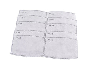 PM2.5 FACE MASK DISPOSABLE FILTERS 10pk