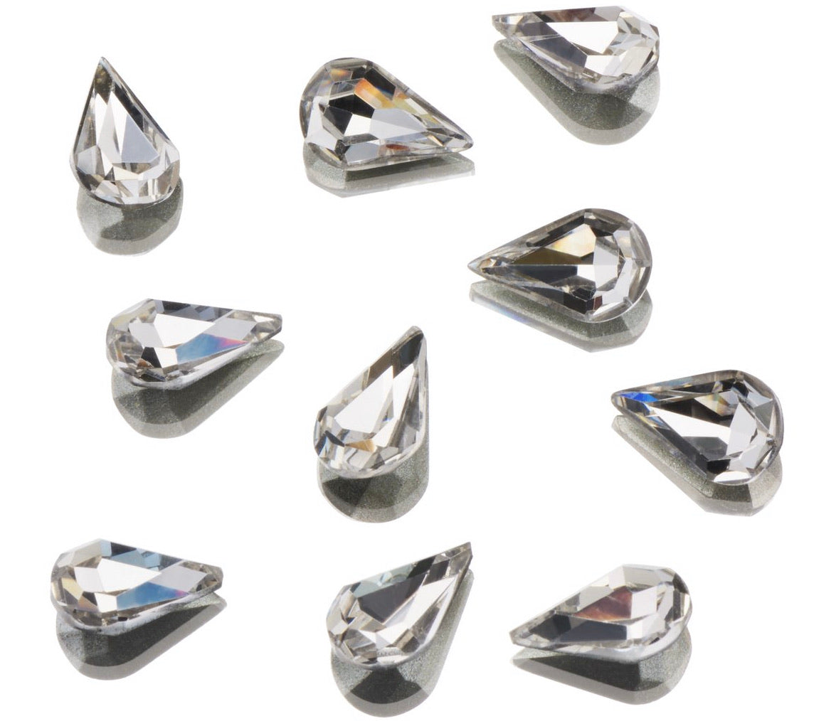 2021 NEW CLEAR AS MUD GENUINE CRYSTAL RHINESTONES - POINTED BACK