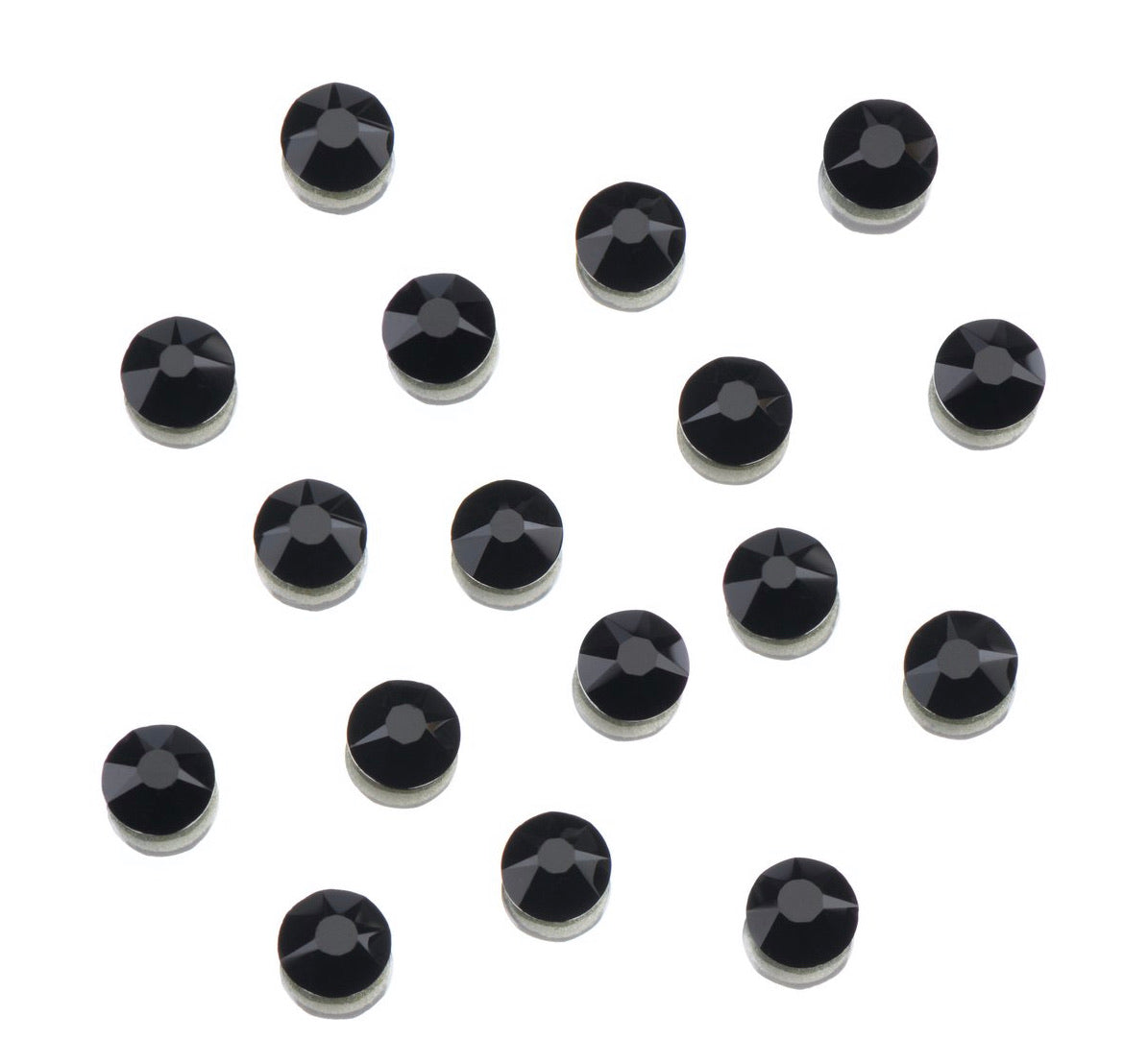 CLEAR AS MUD GENUINE CRYSTAL RHINESTONES- ROUND FLATBACK COLOURS