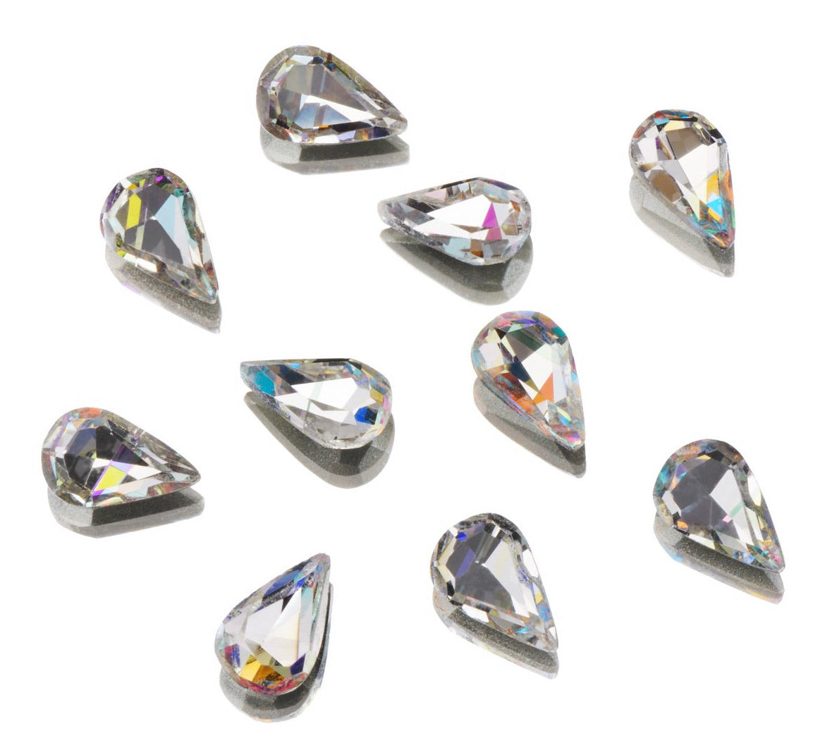 2021 NEW CLEAR AS MUD GENUINE CRYSTAL RHINESTONES - POINTED BACK