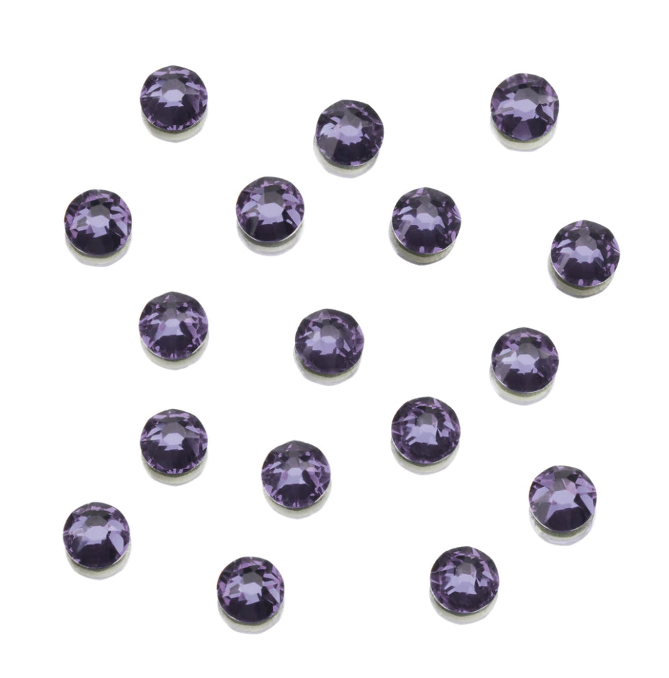CLEAR AS MUD GENUINE CRYSTAL RHINESTONES- ROUND FLATBACK COLOURS