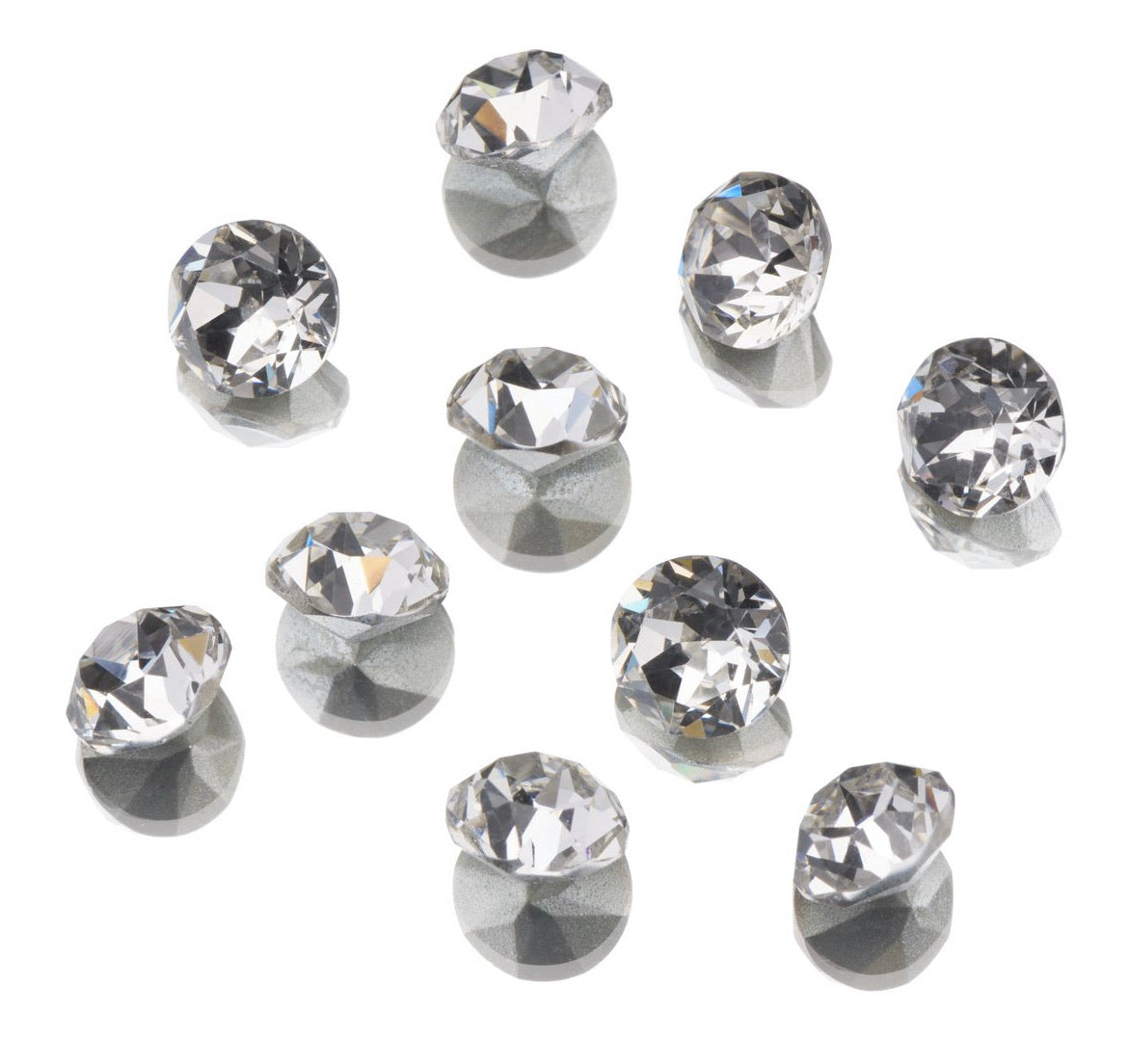 2021 NEW CLEAR AS MUD GENUINE CRYSTAL RHINESTONES - POINTED BACK
