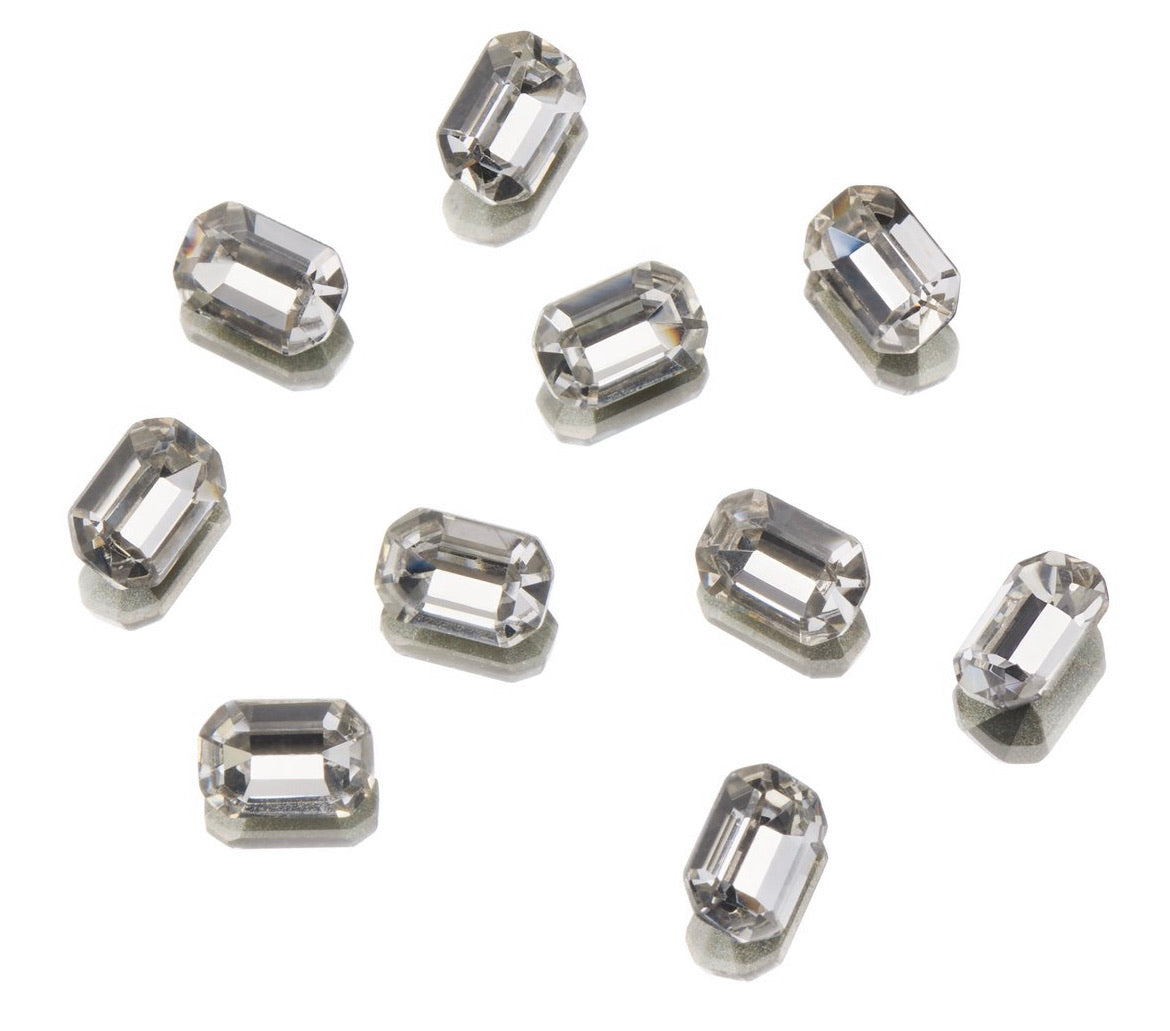 2021 NEW CLEAR AS MUD GENUINE CRYSTAL RHINESTONES - POINTED BACK