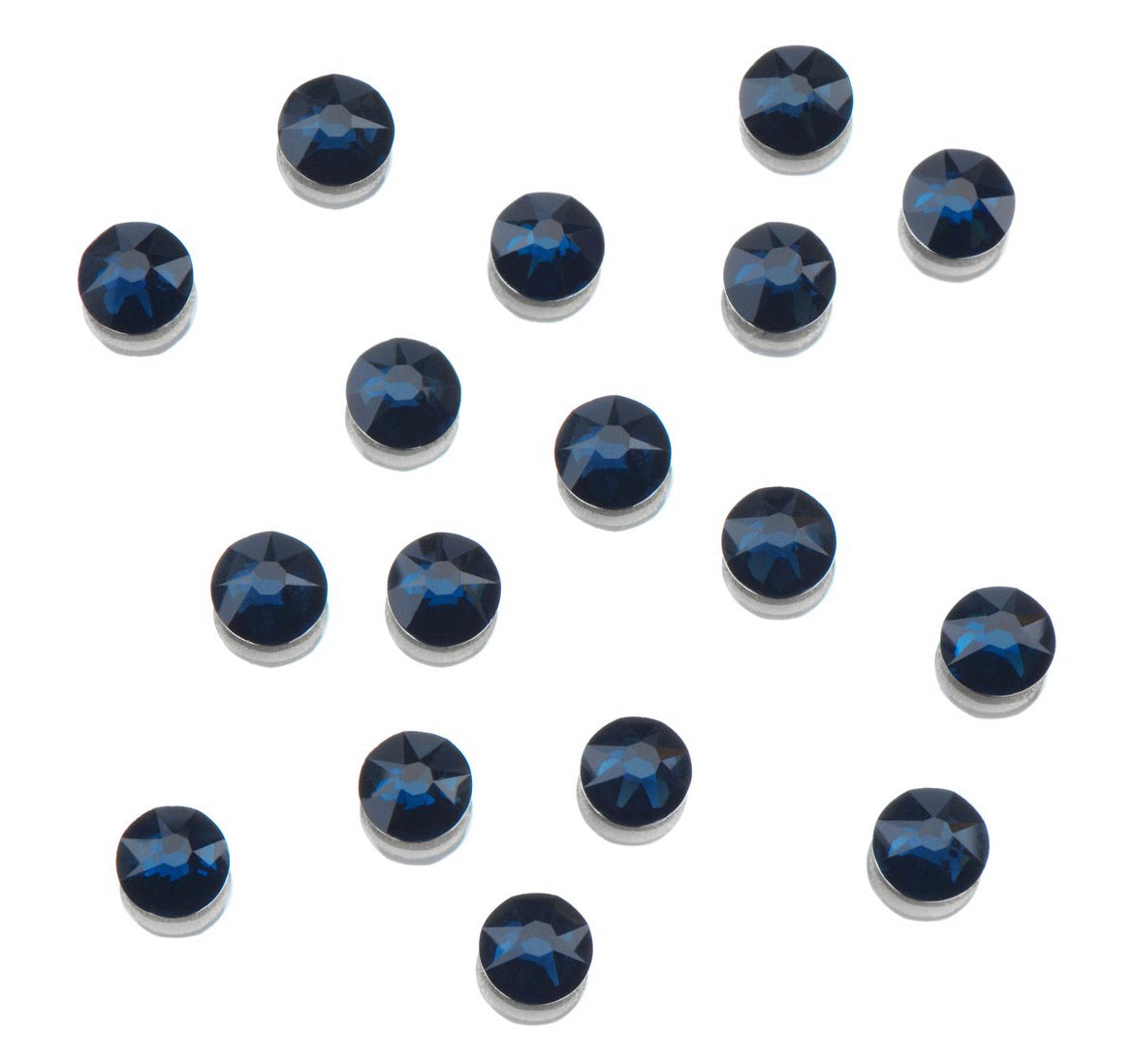 CLEAR AS MUD GENUINE CRYSTAL RHINESTONES- ROUND FLATBACK COLOURS